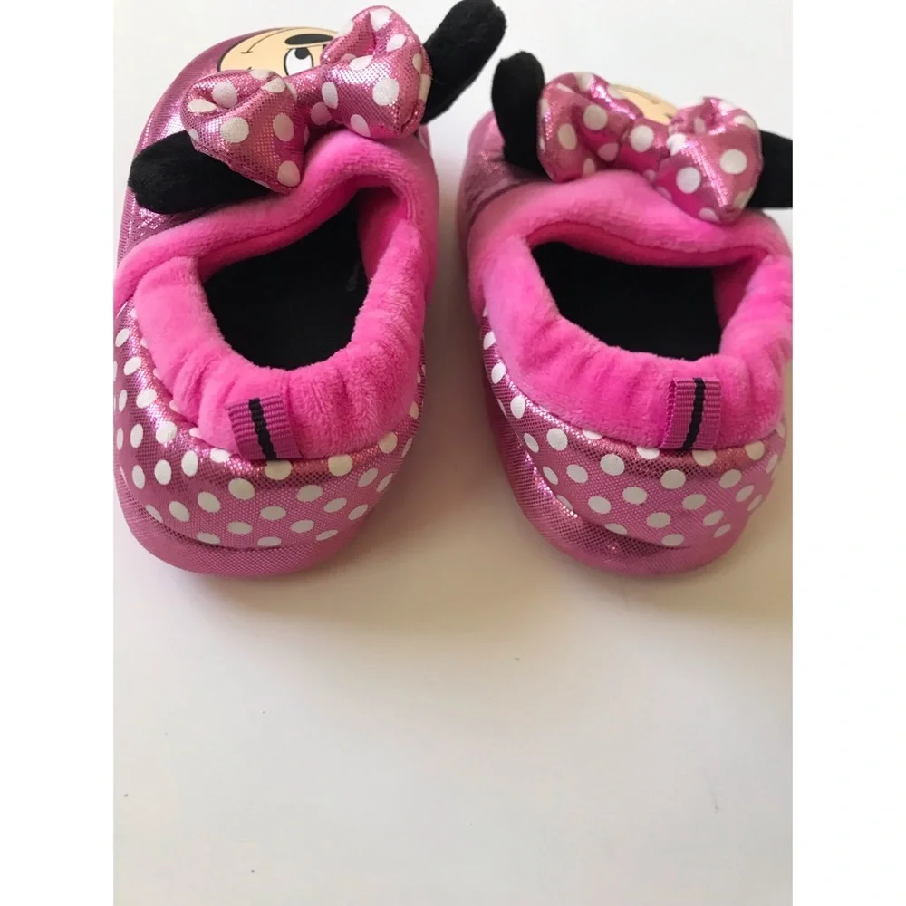 Disney Junior Minnie Girls Slip on Slippers 7/8 M